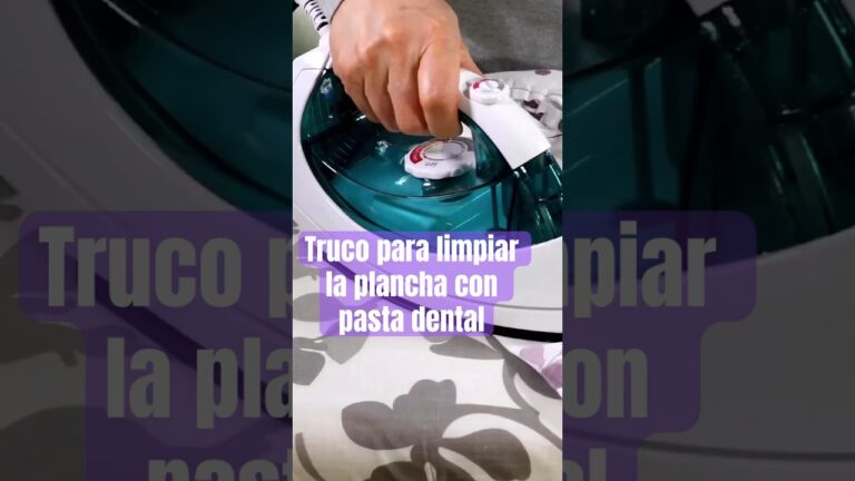 Cómo limpiar la plancha quemada con pasta dental