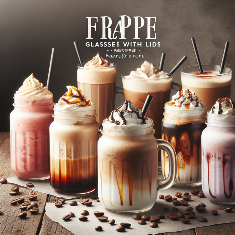 Los Mejores Vasos para Frappe con Tapa: Recetas y Consejos para Disfrutar tus Bebidas Frías
