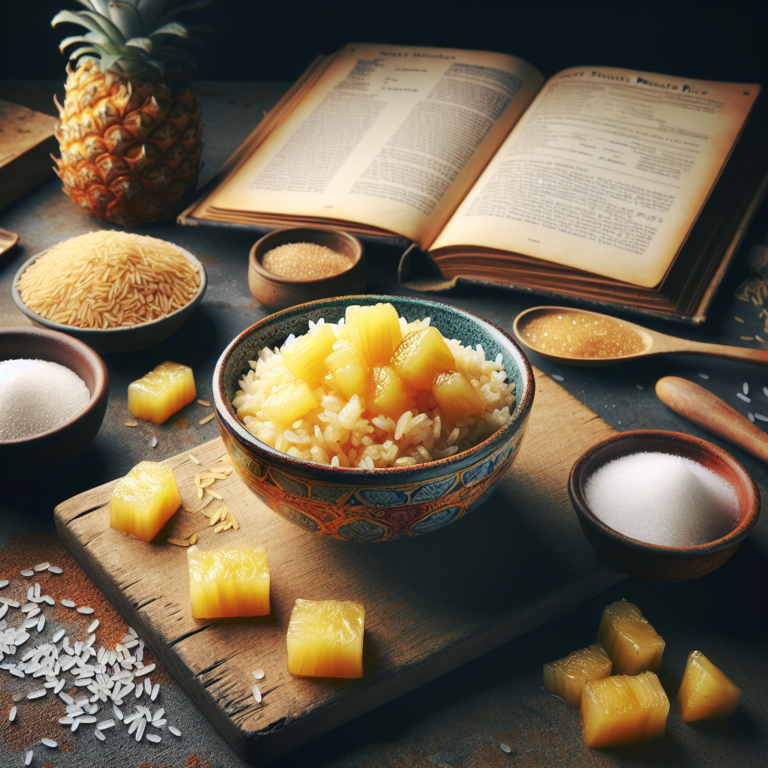 arroz dulce con piña